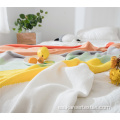 Rainbow Color Cute Tassel Design Fashion Newbaby Blanket